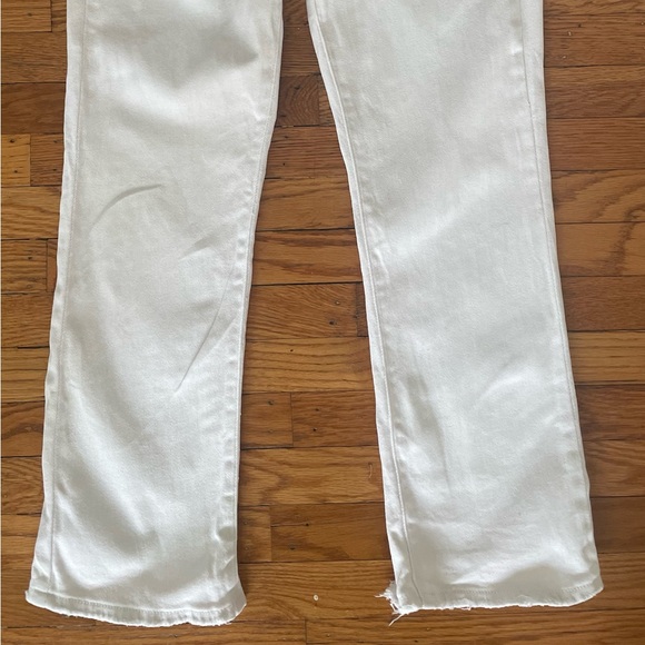 Risen White Straight Leg Jeans size 11/30 - Picture 5 of 6
